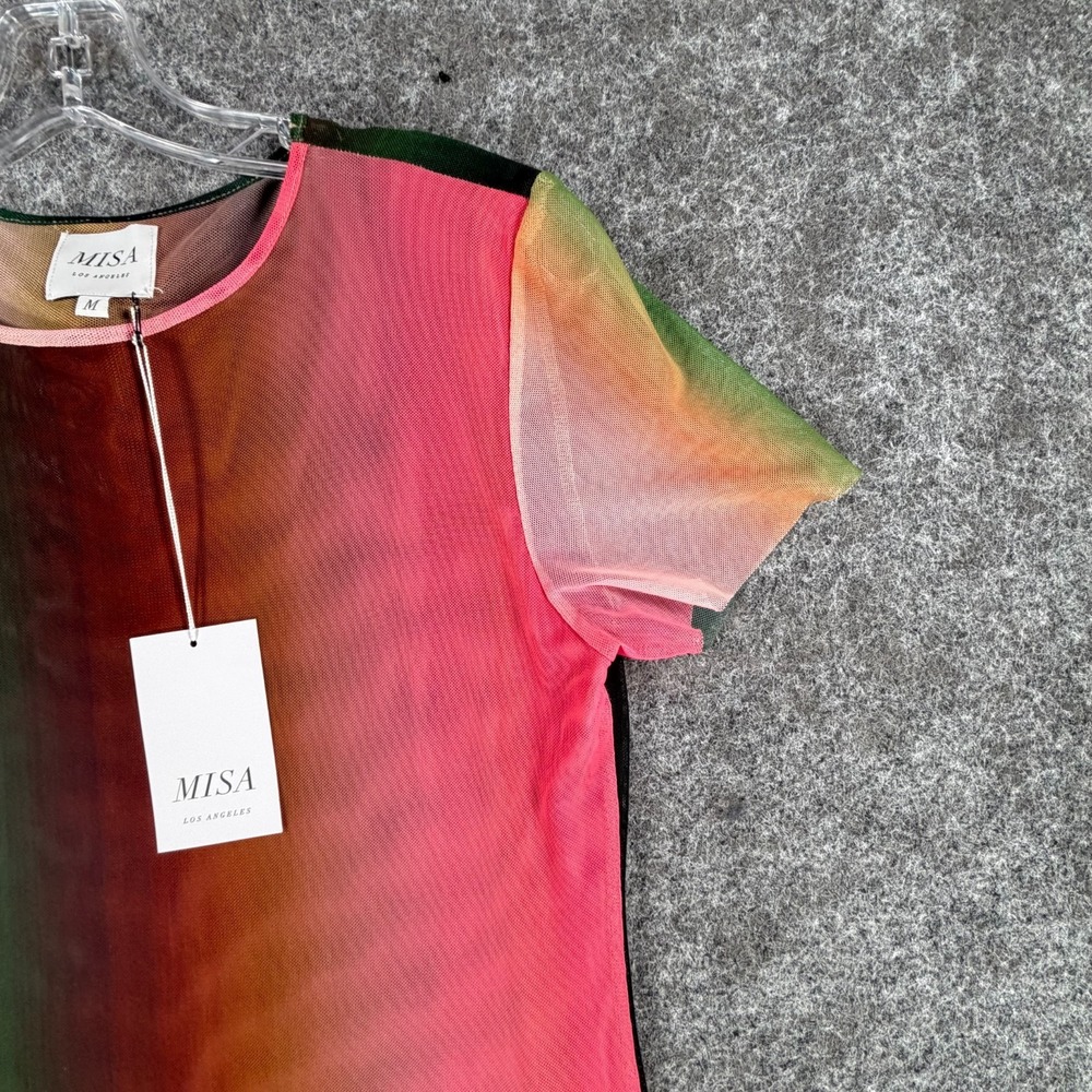 NWT Misa Los Angeles Vanessa Dress Womens M Cali Ombre Classic Fitted Pullover - Picture 5 of 16